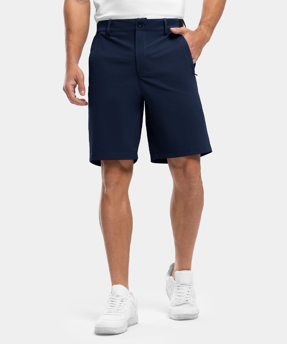 🎉 Reducere de 50% ✨ Pantaloni scurți de golf casual pentru bărbați, elastici, cu uscare rapidă-16
