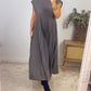 ✨💕【M-3XL】Rochie plisată pentru femei în culoare solidă👗-13