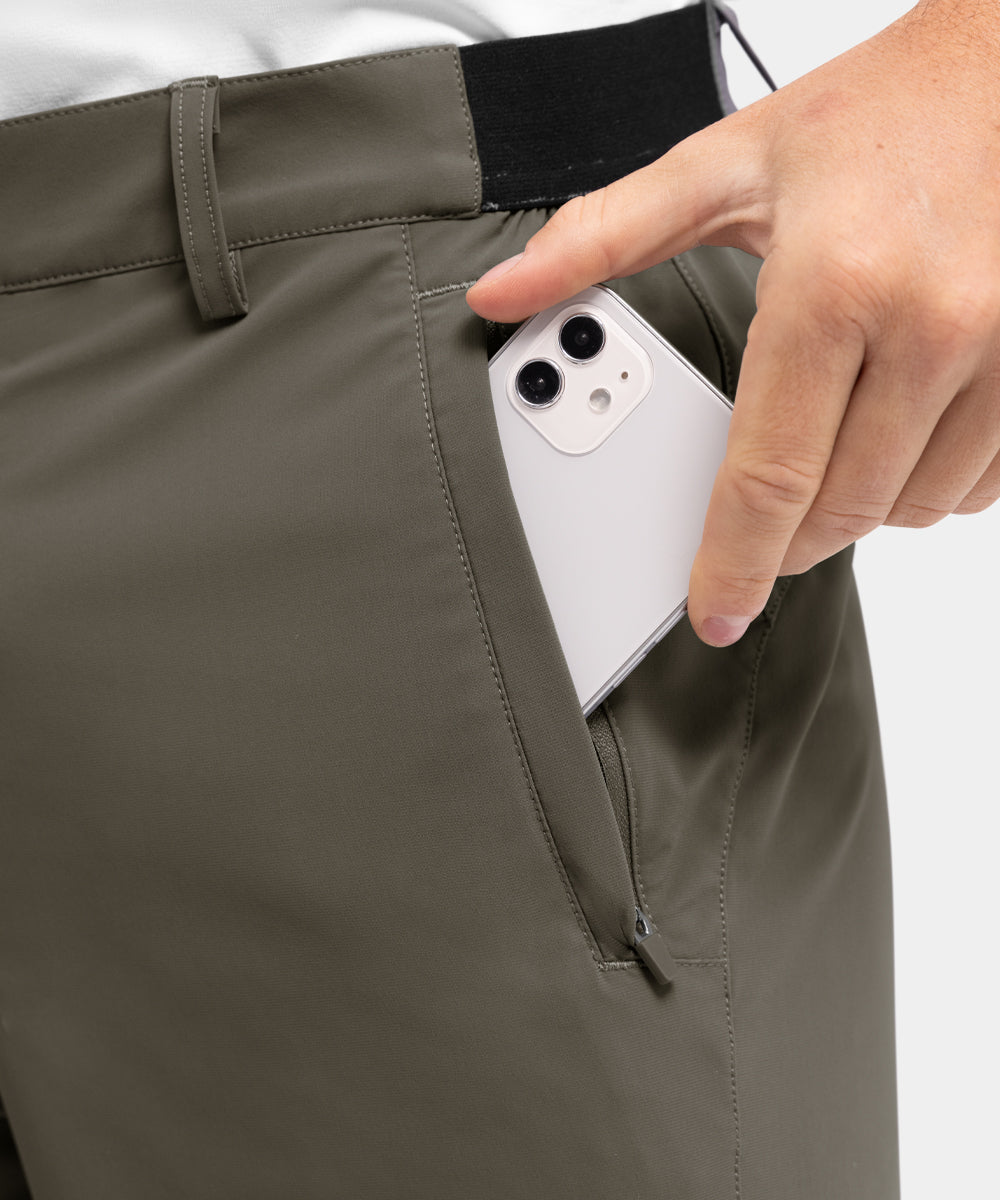 🎉 Reducere de 50% ✨ Pantaloni scurți de golf casual pentru bărbați, elastici, cu uscare rapidă-3