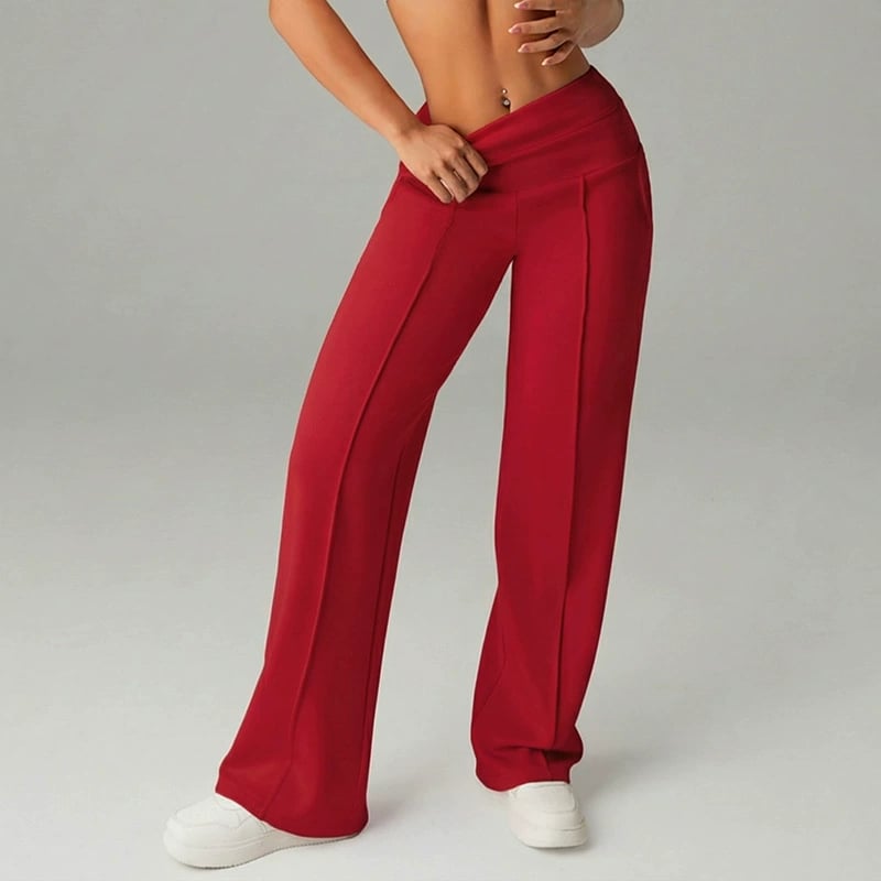 💗ULTIMA ZI DE REDUCERI 50% REDUCERE⚡50.000+ VÂNDUTE💕Pantaloni drepți largi, simpli, pentru femei-12