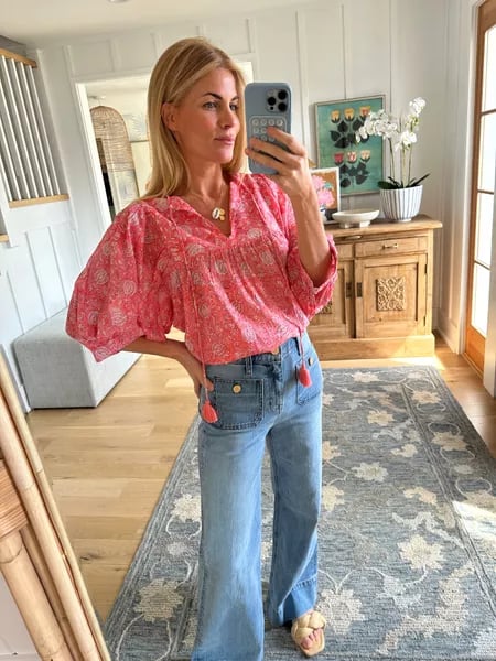 🔥50% REDUCERE⏰👖Pantaloni largi în stil marinar, cu efect de modelare a taliei-3
