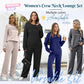 🔥✨Set pentru femei compus din un tricou cu guler rotund și pantaloni cu șnur🌠️-6