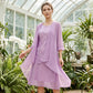 Set de rochie de gală până la genunchi și cardigan pentru femei