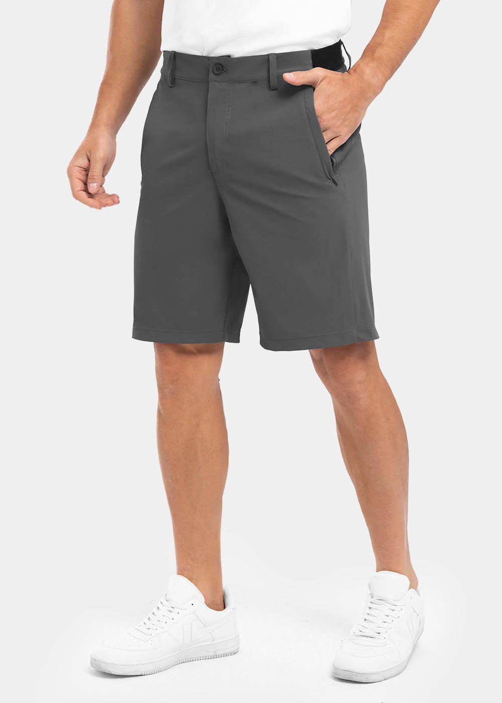 🎉 Reducere de 50% ✨ Pantaloni scurți de golf casual pentru bărbați, elastici, cu uscare rapidă-11
