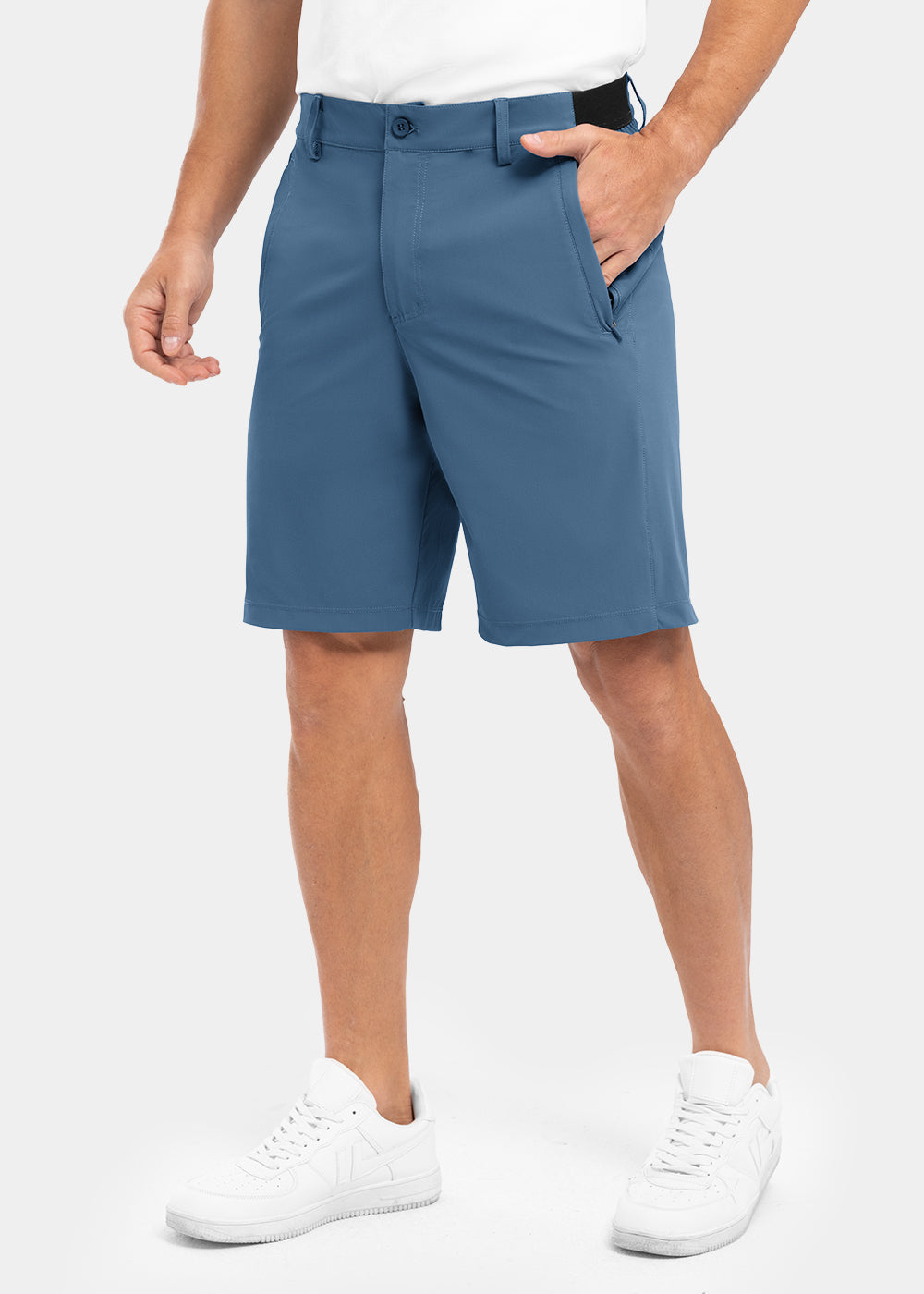 🎉 Reducere de 50% ✨ Pantaloni scurți de golf casual pentru bărbați, elastici, cu uscare rapidă-5