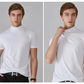 👕 🔝 Tricou slim cu guler ridicat pentru bărbați – Stil mulat, confortabil și modern 🎁-14