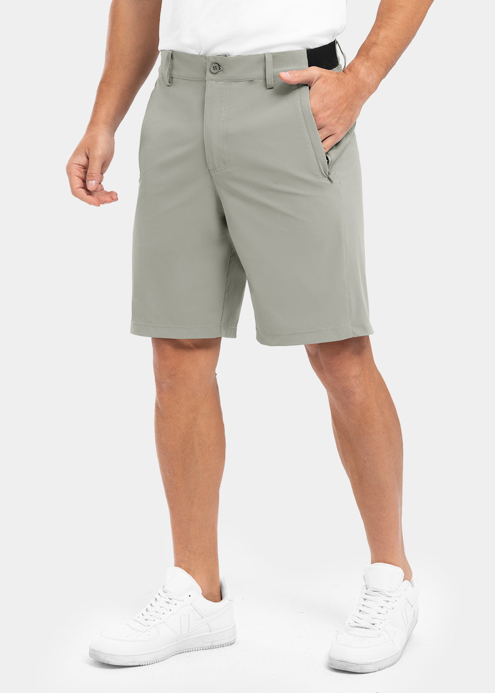 🎉 Reducere de 50% ✨ Pantaloni scurți de golf casual pentru bărbați, elastici, cu uscare rapidă-7
