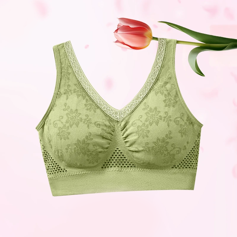 【✨1+1 gratuit - 2 bucăți】Sutien confortabil din bumbac pur, fără nasturi, cu efect de ridicare-13