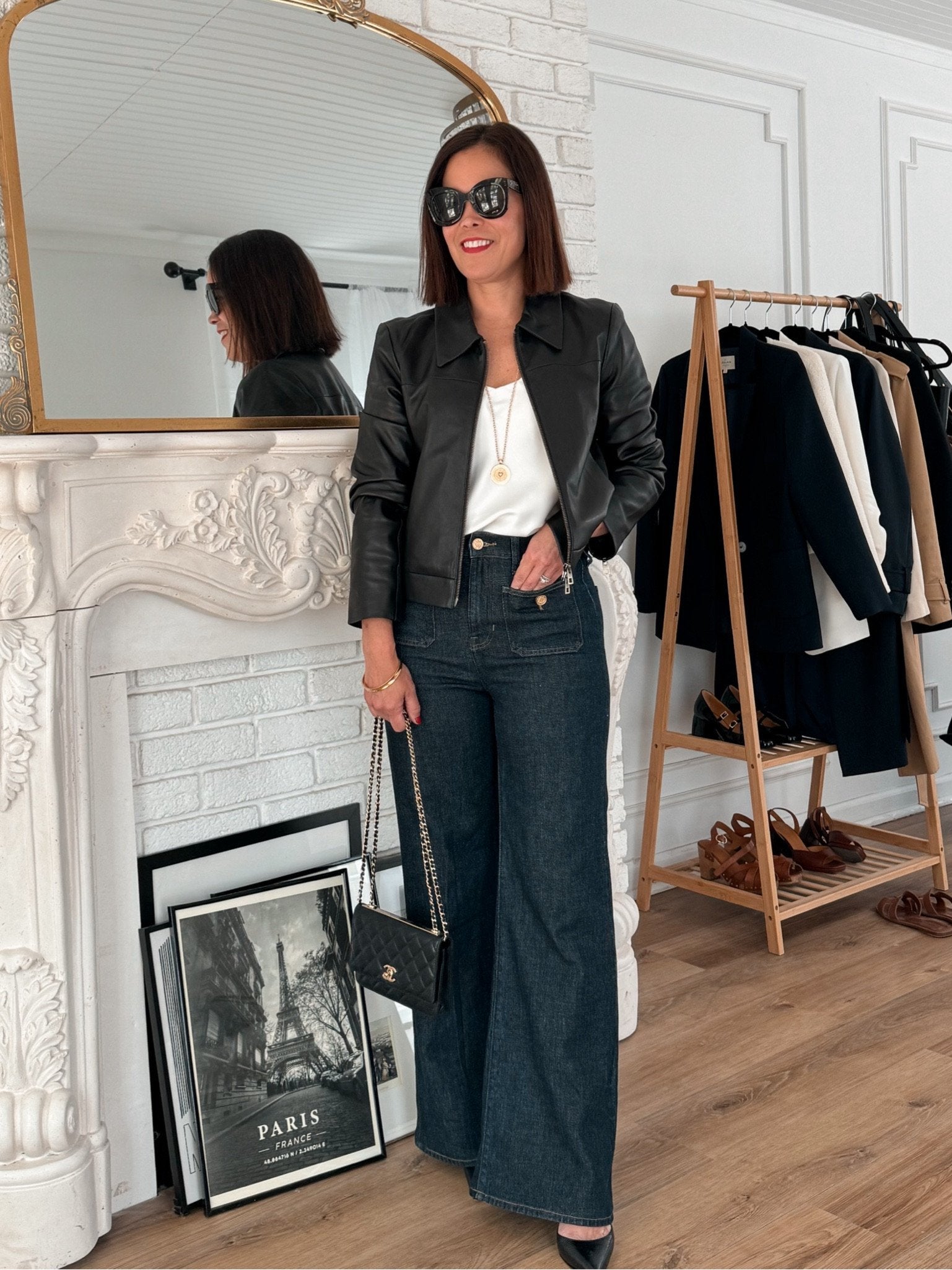 🔥50% REDUCERE⏰👖Pantaloni largi în stil marinar, cu efect de modelare a taliei