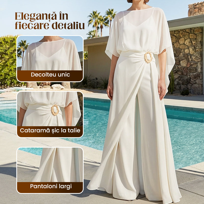 ✨Set elegant pentru femei cu salopetă și kimono transparent⭐-6