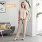 🌸Nou sosit 50% reducere💖 Set de bluză și pantaloni casual pentru femei-13