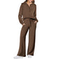 📦S-3XL🔥Femeie costum din două piese Set Casual cu mânecă lungă Sportswear Suit-2