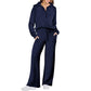 📦S-3XL🔥Femeie costum din două piese Set Casual cu mânecă lungă Sportswear Suit-17