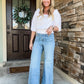 🔥50% REDUCERE⏰👖Pantaloni largi în stil marinar, cu efect de modelare a taliei-4