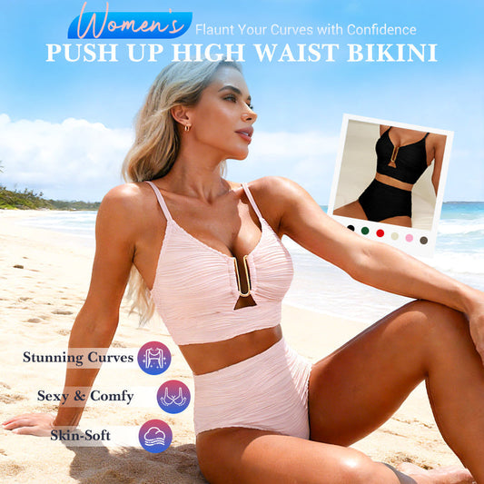✨Women's High-Waisted Push-Up Bikini