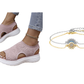 👡🌬️ Women's Breathable Knit Platform Sandals – Lightweight and Soft ✨
