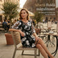 O rochie elegantă pentru femei din șifon, cu imprimeu floral