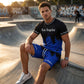 Set pentru bărbați compus dintr-un tricou cu imprimeu și pantaloni scurți