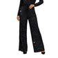 📢📢50 % OFF !!🎅Women's Sequin Sparkle Wide Leg Pants with Elastic Waistband-8