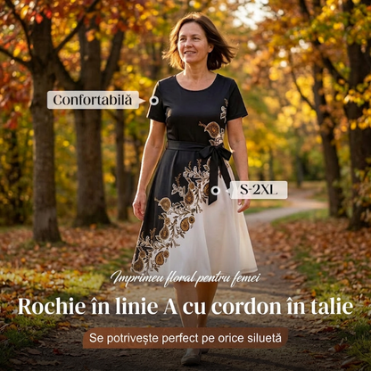 😍✨Rochie pentru femei cu imprimeu floral, croială în formă de A🌺👗