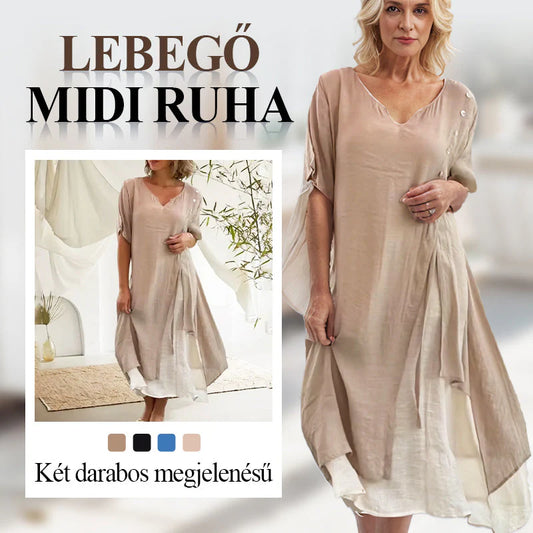Rochie din două piese cu mânecă scurtă