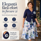Rochie elegantă cu mâneci scurte și imprimeu floral pentru femei