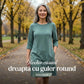 Rochie minimalistă cu mâneci trei sferturi și buzunare