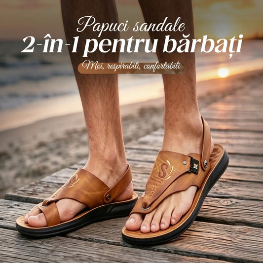 Sandale și papuci convertibili 2-în-1 pentru bărbați
