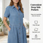 🌬️💝Rochie elegantă și casual din denim pentru femei😍