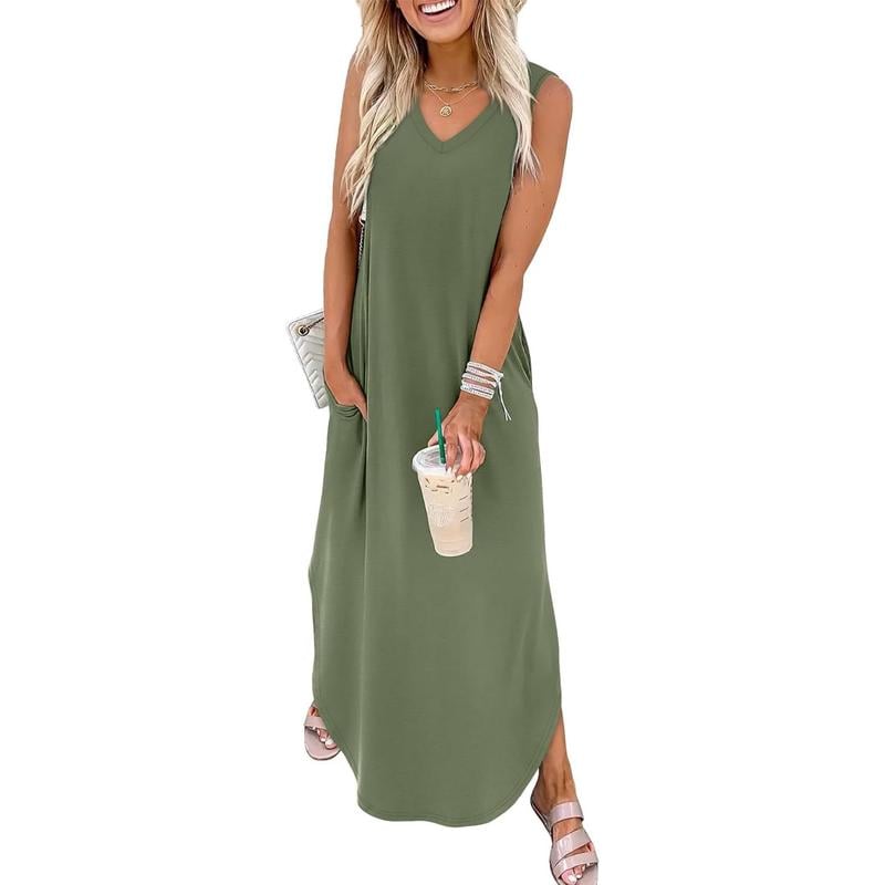 💖ULTIMA ZI, 50% REDUCERE!!💖Rochii de vară, rochii maxi, rochii de plajă pentru vacanță, cu buzunare-5