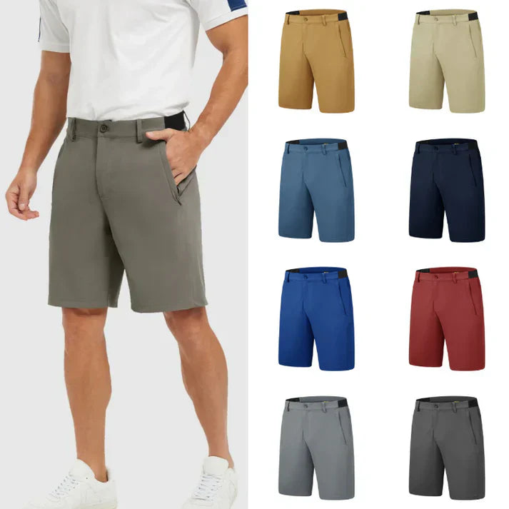 ⏳Vânzări de ultima zi! ! 📢 Pantaloni scurți de golf casual stretch pentru bărbați care se usucă rapid
