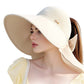 👒 Pălărie cu boruri largi pentru protecție solară + eșarfă – Cumpără una și primești una gratis! 😎