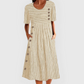 🎉🛍️Ofertă specială: 50% reducere💃Rochie midi cu dungi, un model atemporal-5