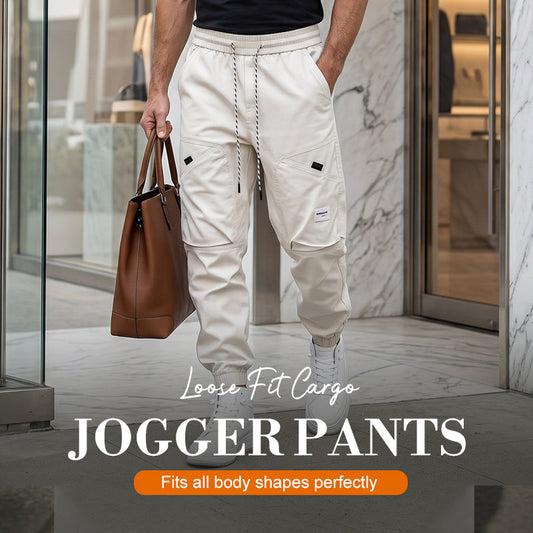 Pantaloni de jogging casual tip cargo pentru bărbați