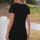 ⏳ Rochie casual pentru femei cu buzunar cu gât pătrat, cu mânecă scurtă și buzunare👗-11
