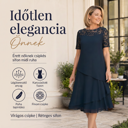 👗 Rochie Midi în Linie A, cu Stratificare din Tul, pentru Femei