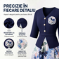 Rochie elegantă cu mâneci scurte și imprimeu floral pentru femei