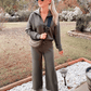 📦S-3XL🔥Femeie costum din două piese Set Casual cu mânecă lungă Sportswear Suit-15