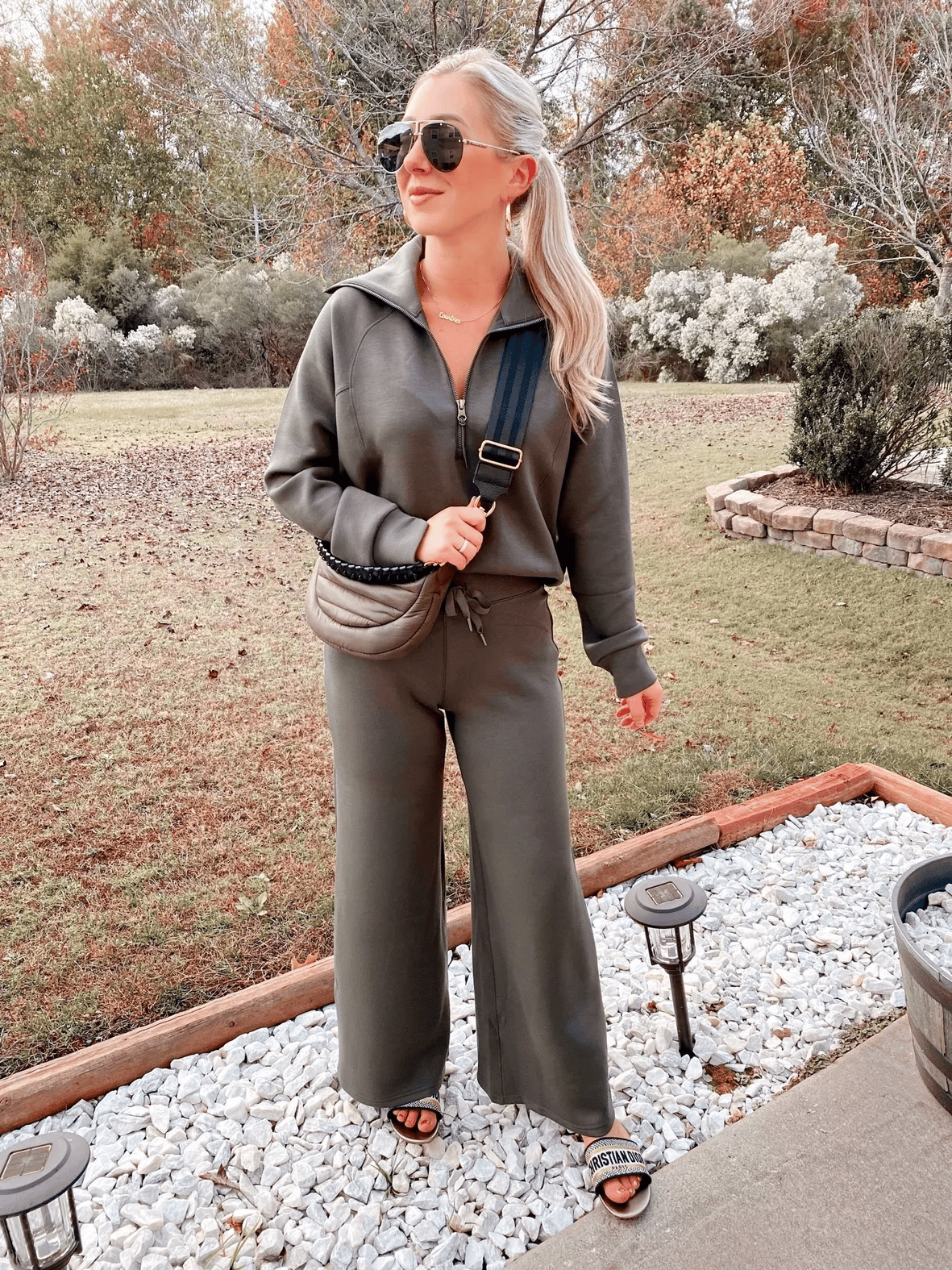 📦S-3XL🔥Femeie costum din două piese Set Casual cu mânecă lungă Sportswear Suit-15