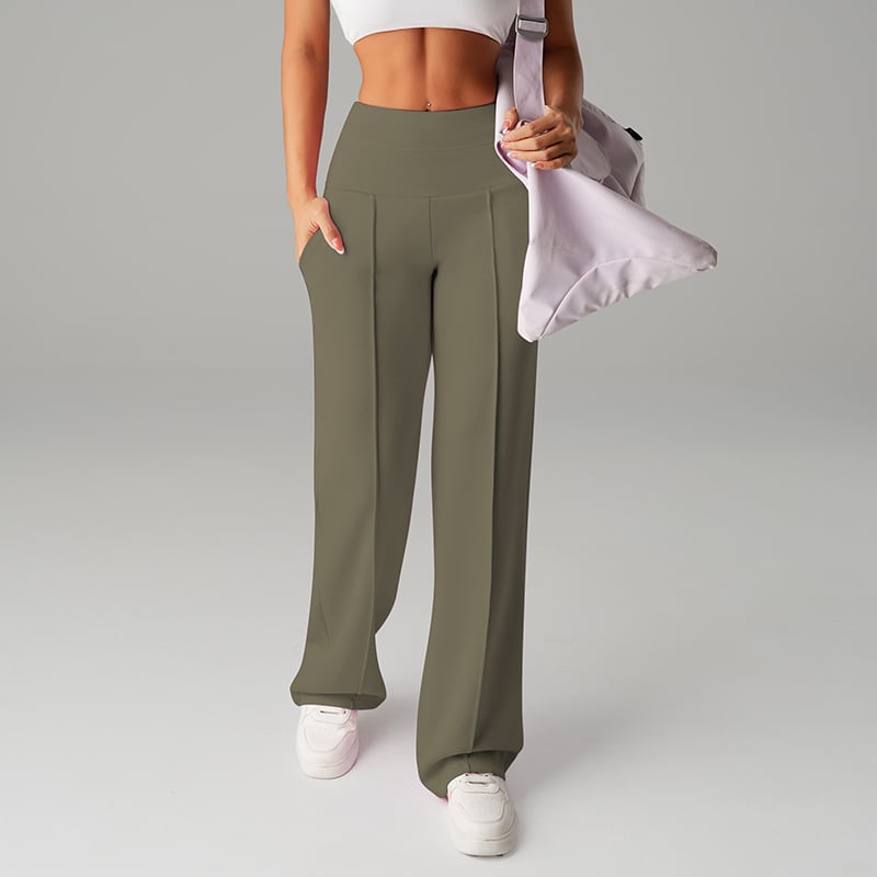 💗ULTIMA ZI DE REDUCERI 50% REDUCERE⚡50.000+ VÂNDUTE💕Pantaloni drepți largi, simpli, pentru femei-29
