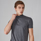 👕 🔝 Tricou slim cu guler ridicat pentru bărbați – Stil mulat, confortabil și modern 🎁-7
