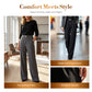 Pantaloni cu talie înaltă, din material elastic, care se mulează perfect pe siluetă👖