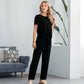 🌸Nou sosit 50% reducere💖 Set de bluză și pantaloni casual pentru femei-4