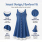 Rochie din denim cu imprimeu, în două piese, pentru femei