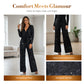 📢📢50 % OFF !!🎅Women's Sequin Sparkle Wide Leg Pants with Elastic Waistband-1