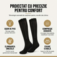 🧦🔥Șosete de compresie până la genunchi, cu fermoar – Șosete respirabile, ideale pentru alergare, călătorii, muncă și perioade îndelungate de stat în picioare