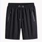 👖Pantaloni scurți elastici din mătase artificială pentru bărbați, mărime mare