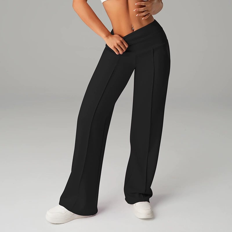 💗ULTIMA ZI DE REDUCERI 50% REDUCERE⚡50.000+ VÂNDUTE💕Pantaloni drepți largi, simpli, pentru femei-6