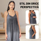 💖Salopetă Largă pentru Femei, cu Pantaloni Evazați și Buzunare🌹-3