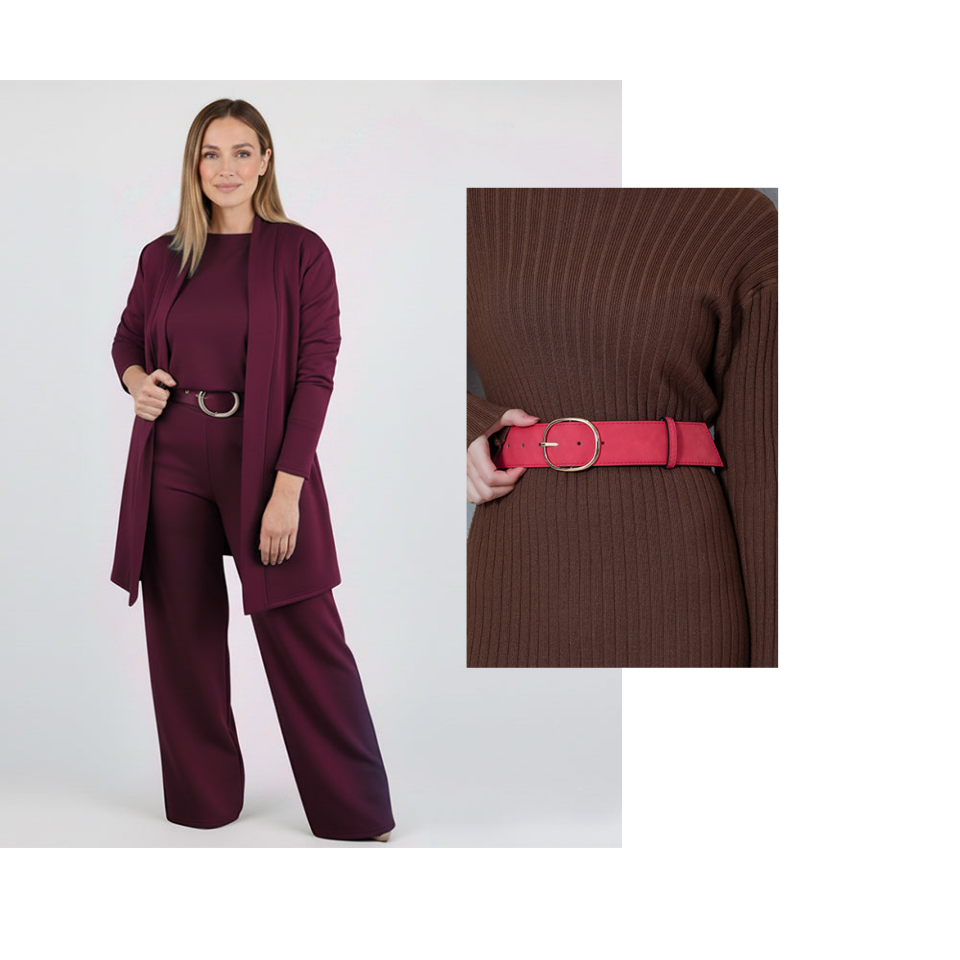 ⏳Ofertă specială limitată⏰Set elegant din 3 piese, incluzând cardigan lung, top și pantaloni💞-19